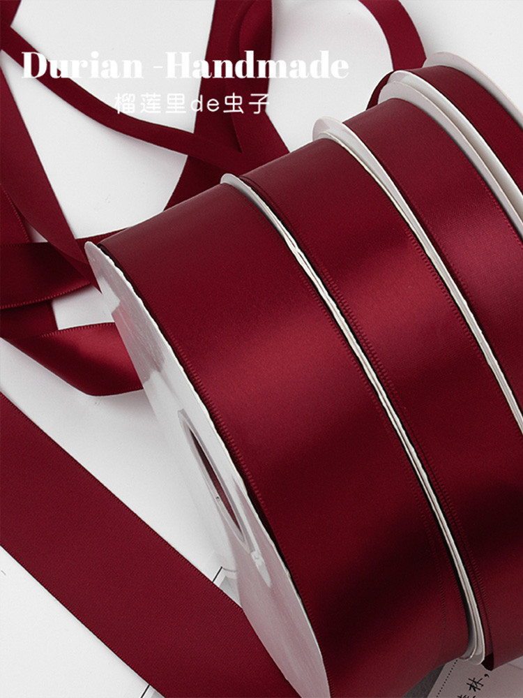 Rượu Vang Ruy Băng Đỏ Hoa Hộp Quà Trang Trí Ruy Băng Quà Tặng Sinh Nhật Bánh Gói Ruy Băng Cưới Đỏ Vả