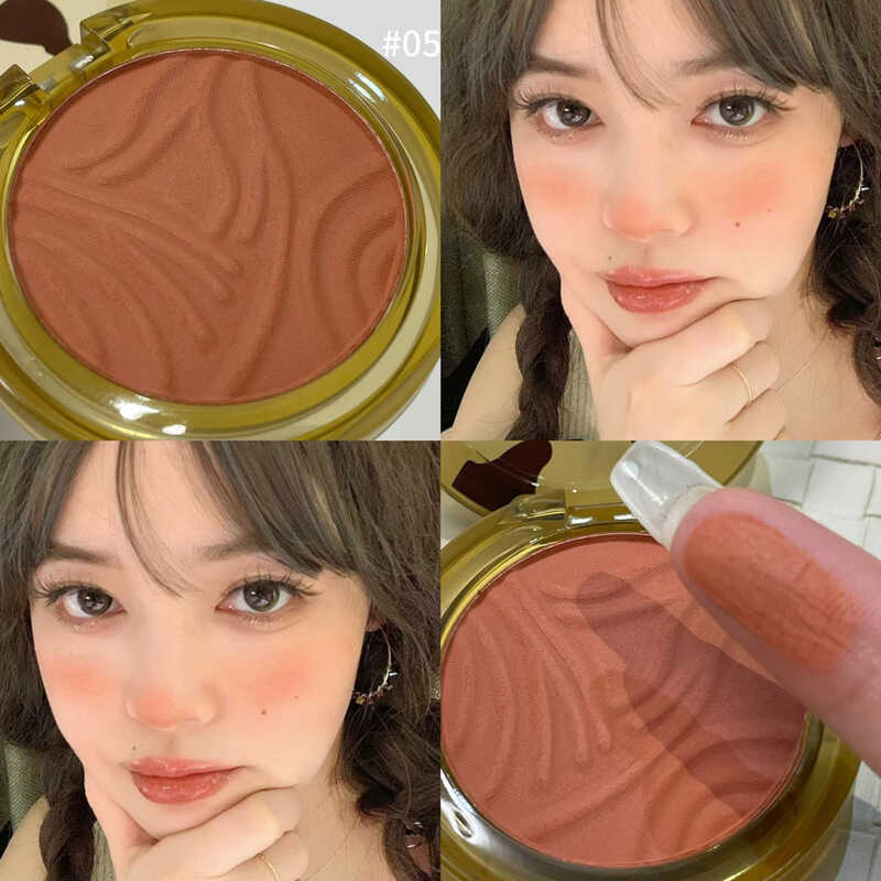 Sunshine Amber Cheek Color Repair Blush One-Piece Powder Matte Natural Three-Dimensional Color Rouge
