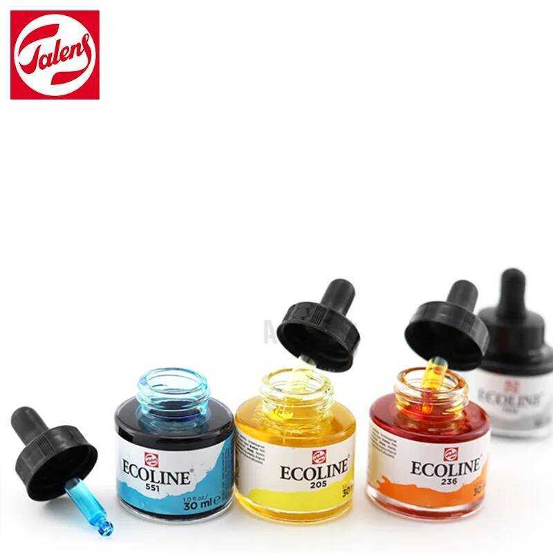 Talens màu nước Ecoline trong suốt sắc tố lỏng vẽ màu nhỏ giọt aqrelle 30ml đồ dùng nghệ thuật