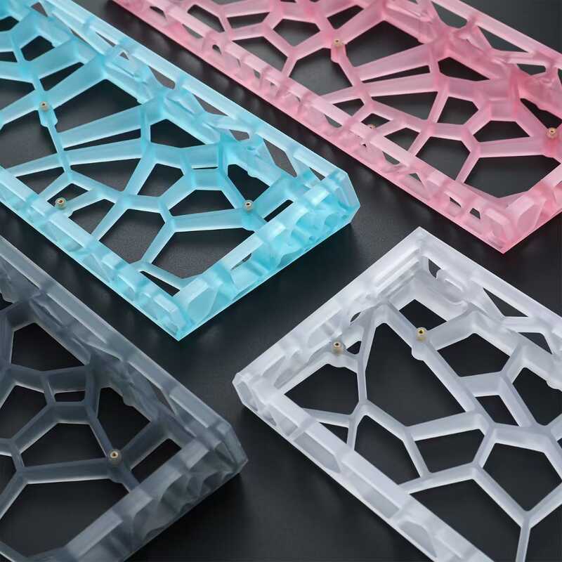 Sửa đổi 60gh Chất liệu mờ trong suốt PC GH60 Lỗ tiêu chuẩn rỗng Bàn phím Shell win60 / mad60, v.v.