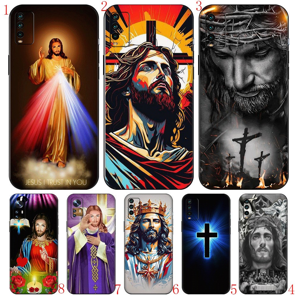 Dành cho Redmi Note 12 Pro K50 Khả năng tương thích chơi game TPU Vỏ bảo vệ mềm C9 Lòng Chúa Giêsu