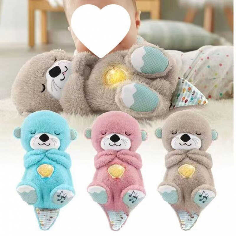 Coax Ngủ Trẻ Em Hơi Thở Ngủ Kèm Otter Bé Gấu Bông Búp Bê Mềm Búp Bê Hơi Thở