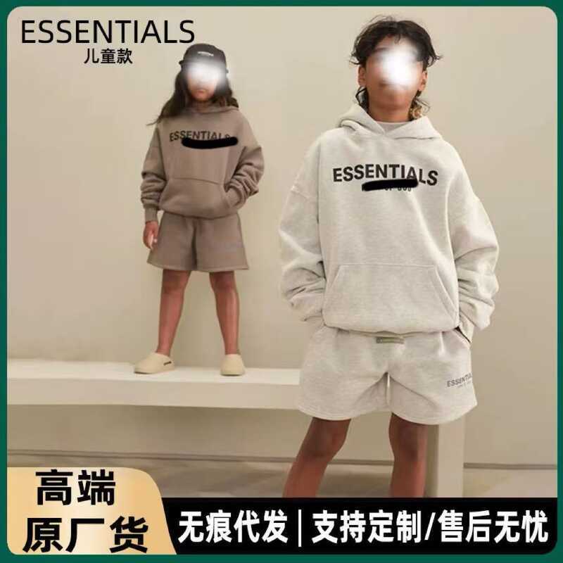 Dạo Phố Quần Áo Trẻ Em Essentials Thu Đông Quần Áo Bé Trai Bé Gái Trẻ Em Đường Phố Cao Cấp Thời Tran