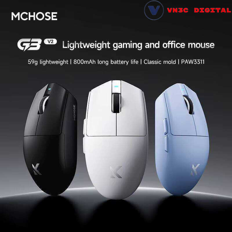 MCHOSE G3 V2/V2 Pro Chuột Gaming Chuột Không Dây Tri-mode - Chính Hãng