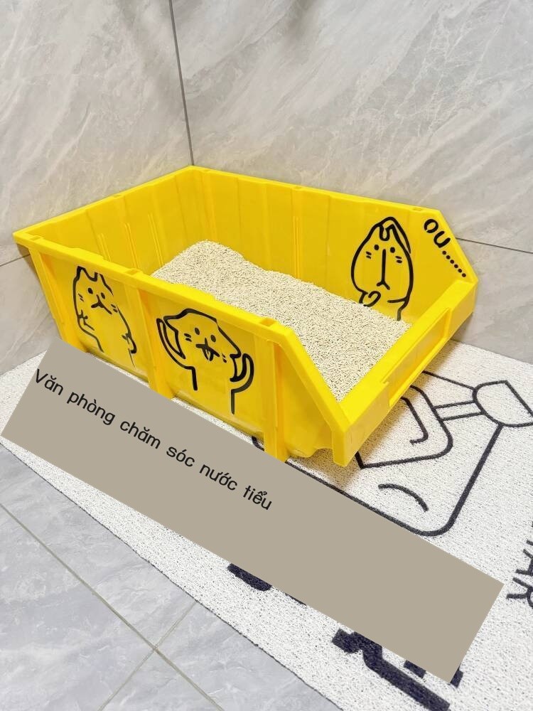 Hộp vệ sinh lớn, toilet cho mèo 70 Maine Coon, hộp đựng cực hai lớp, siêu lớn 40 pound 60