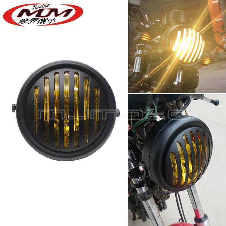 Harley Xe Máy Sửa Đổi Đèn Pha Cafe CG125 GN125 Prince Retro Đèn Pha Đèn Pha Đèn Pha