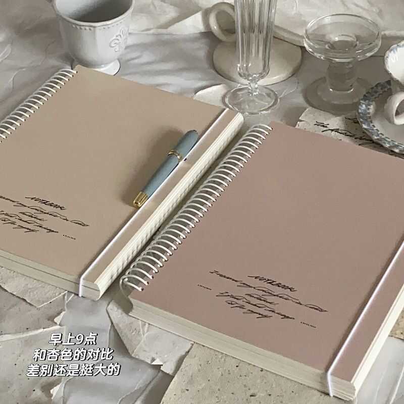 Ins Phong Cách Hàn Quốc A5 Coil Xuất Hiện Đơn Giản Notepad Cao Cấp Làm Dày Sổ Tay Học Sinh A5