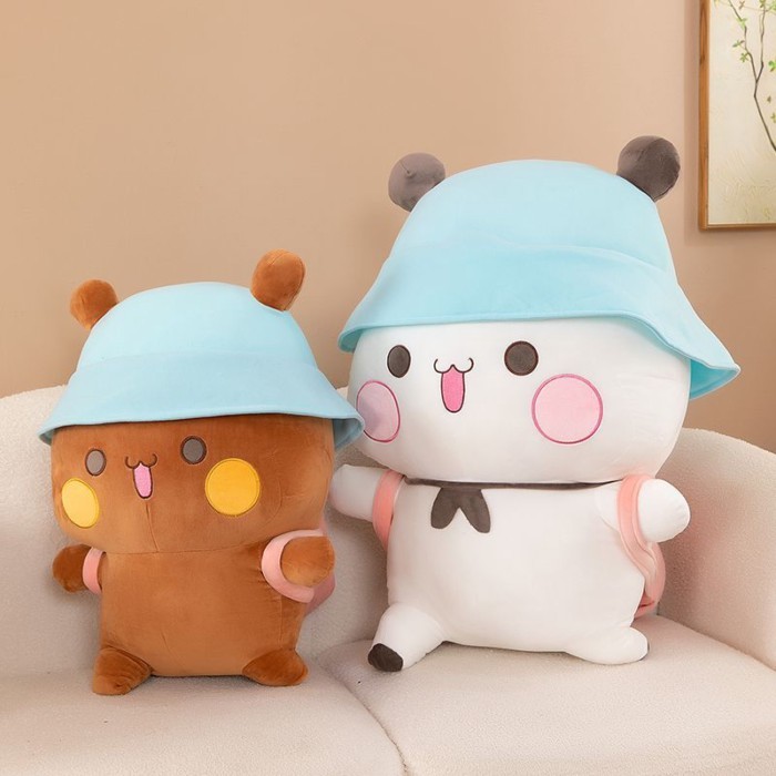 Cặp đôi búp bê Panda Bubu 2D Anime Doll Đồ chơi sang trọng Quà tặng sinh nhật