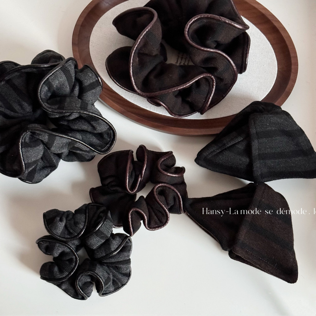 Ness Home Dây Buộc Tóc Thu Đông Hàn Quốc Vải Scrunchy Dây Buộc Tóc Phong Cách Hàn Quốc Dây Buộc Tóc 