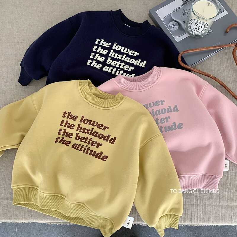 Bangcheng Trẻ Em Lông Cừu-Fleece Áo Mùa Đông 2025 Bé Trai Bé Gái Chữ Cổ Tròn Top Huzhou Dệt