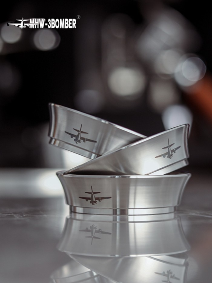 MHW-3BOMBER Bomber Barista Powder Nhận Nhẫn Máy Mài Ý Vải Vòng Bột Thép Không Gỉ Máy Thu Bột