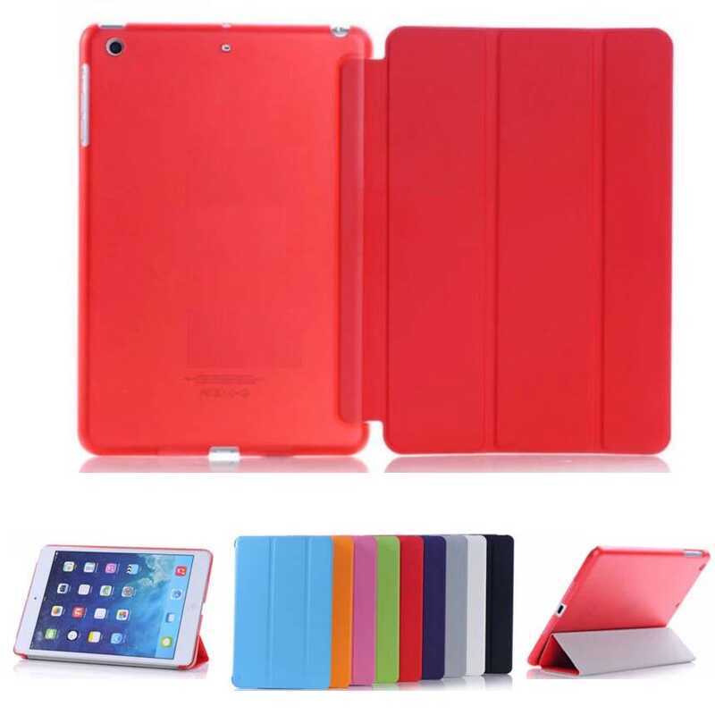 Siêu Mỏng Máy Tính Bảng Lật Từ Tính Gấp PVC A1432 A1490 Dành Cho iPad 2 mini 3 Vỏ Thông Minh