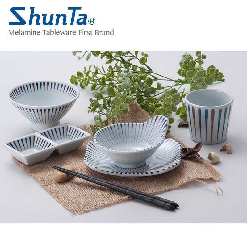 Melamine Giả Sứ Bát Cơm Nhựa Melamine Phong Cách Nhật Bản Bát Súp Hộ Gia Đình Bát Súp Bát Ăn Bát