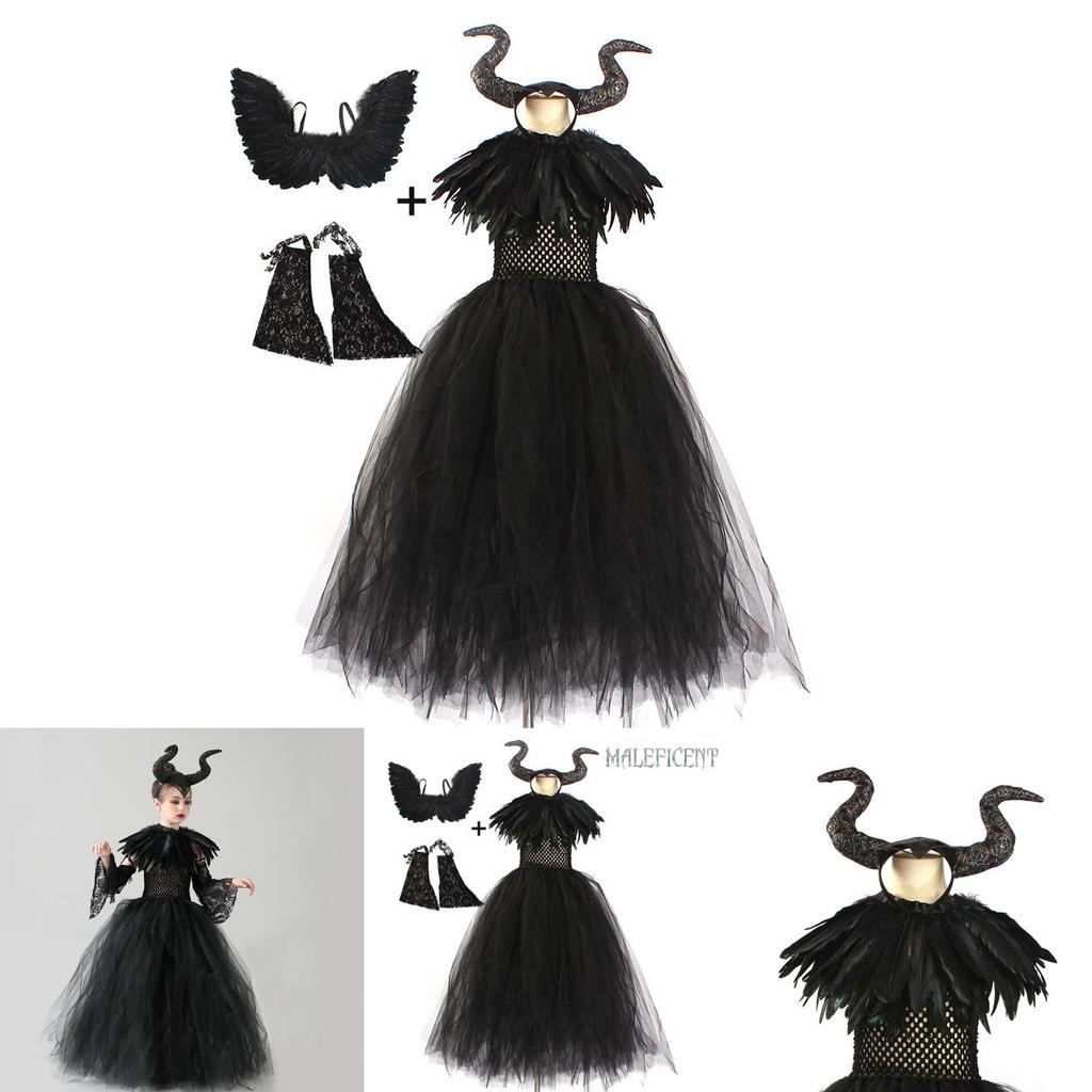 Váy Halloween Angelina Jolie Cho Bé Gái, Phù Hợp Cho Tiệc