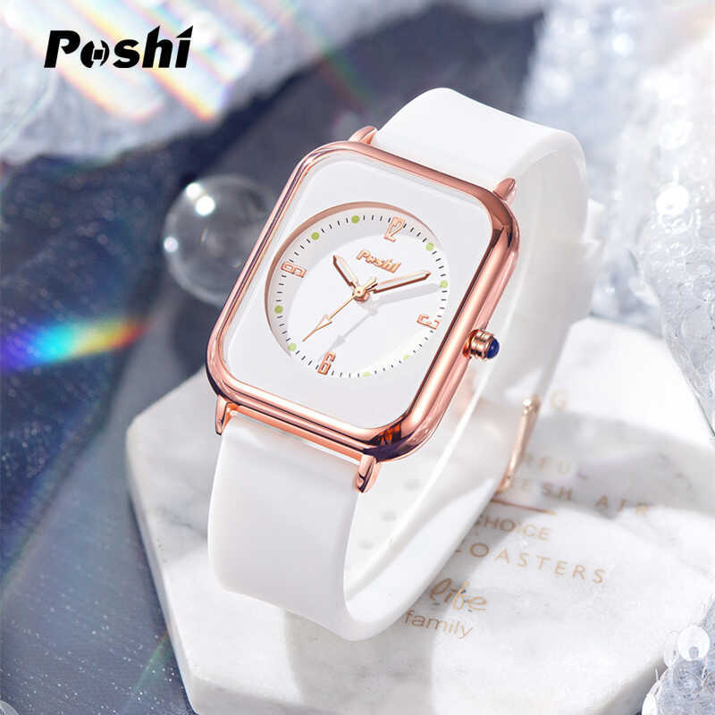 Đồng hồ P POSHI Nữ Tính Khí Đơn Giản Phong Cách Học Sinh Thời Trang Nữ Retro Silicon Nữ Đồng Hồ Thạc