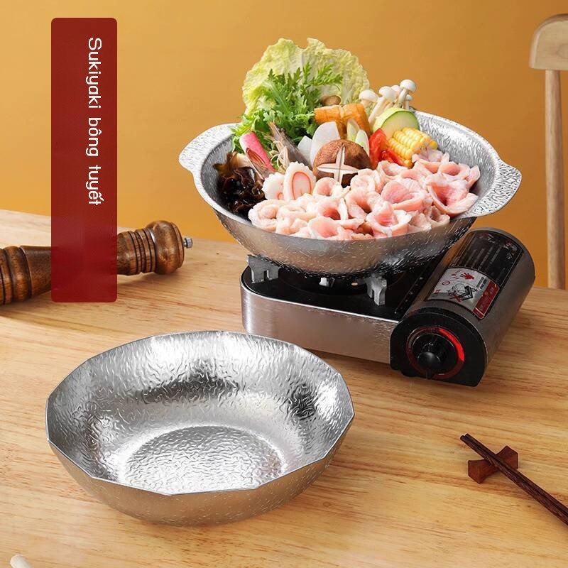 304 Inox Kiểu Oden Sukiyaki Thương mại Nồi Nóng Nhỏ Nhà hàng Ẩm thực Nhật