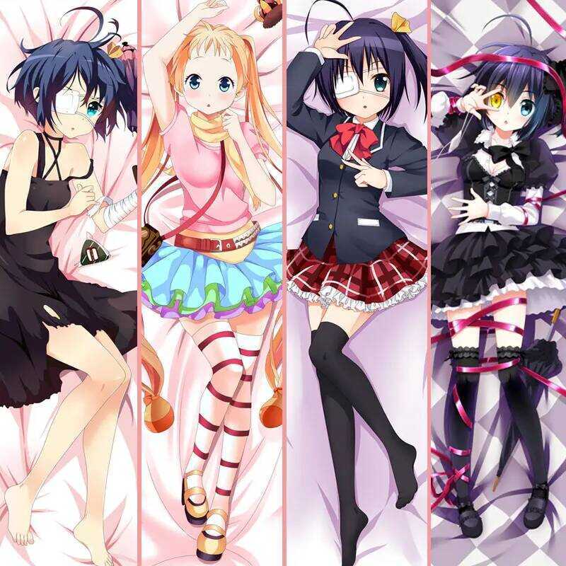 Anime Chuunibyou Demo Koi ga Shitai Body Ôm Bao Takanashi Rikka Gối Ném Đệm Dakimakura Waifu Vỏ Gối