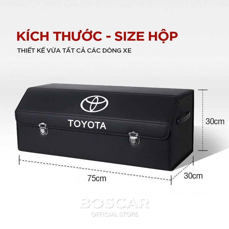 Thùng Đựng Đồ Cốp Ô Tô Gấp Gọn Logo các hãng xe