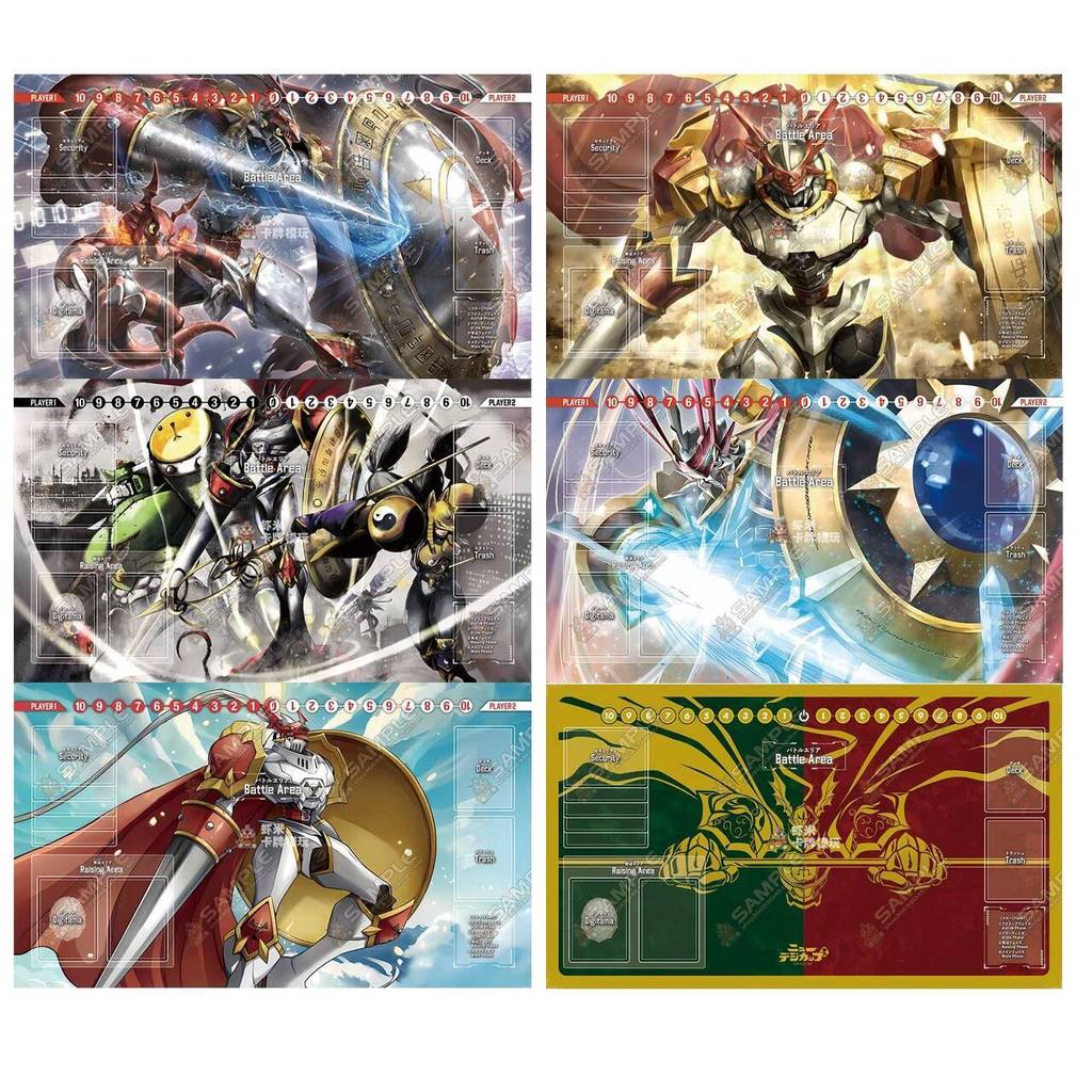 DTCG Digimon DGallantmon Dukemon Series 600x350mm Card Playmat Mới Anime Hoạt Hình Guilmon Cao Su Đơ