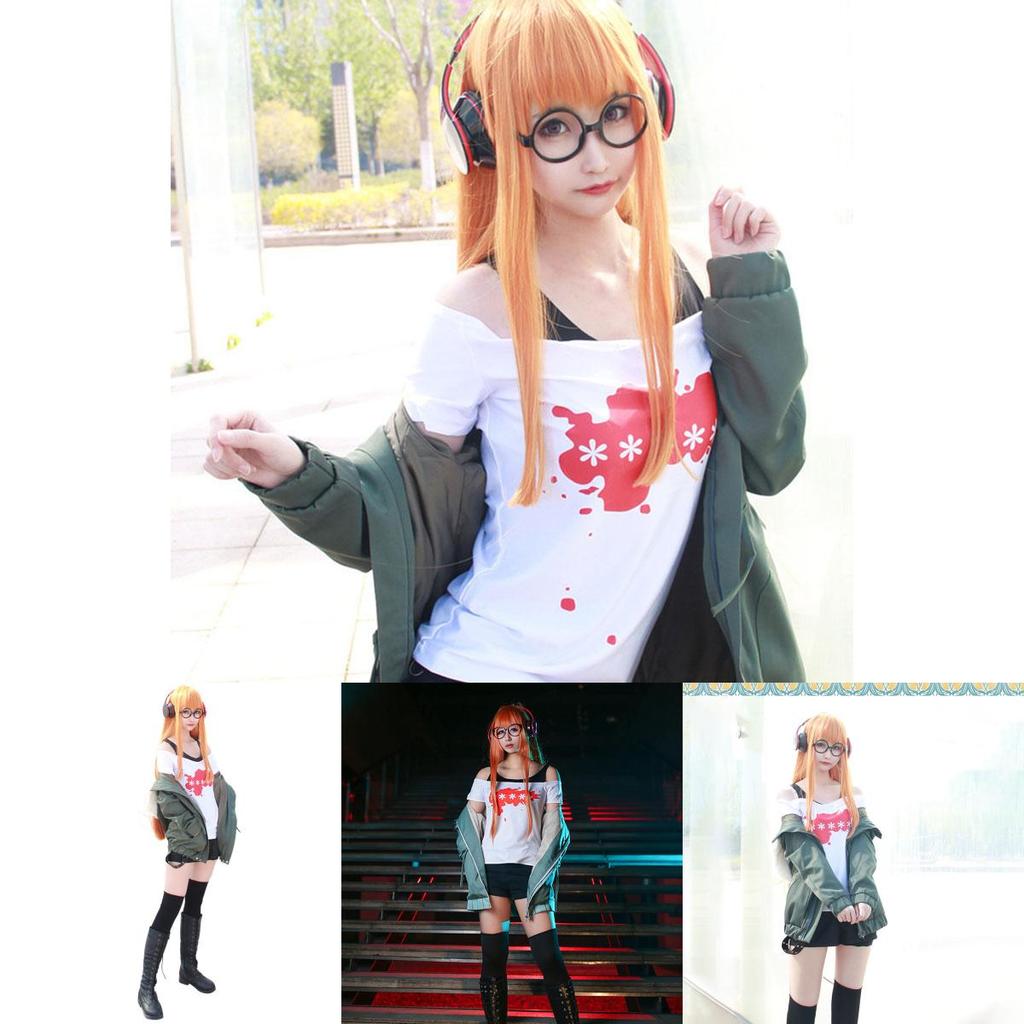 Futaba Persona 5 Áo Sơ Mi Sakura AFK Trang Phục Hóa Trang Áo Khoác Bay Phù Hợp Với Cosplay