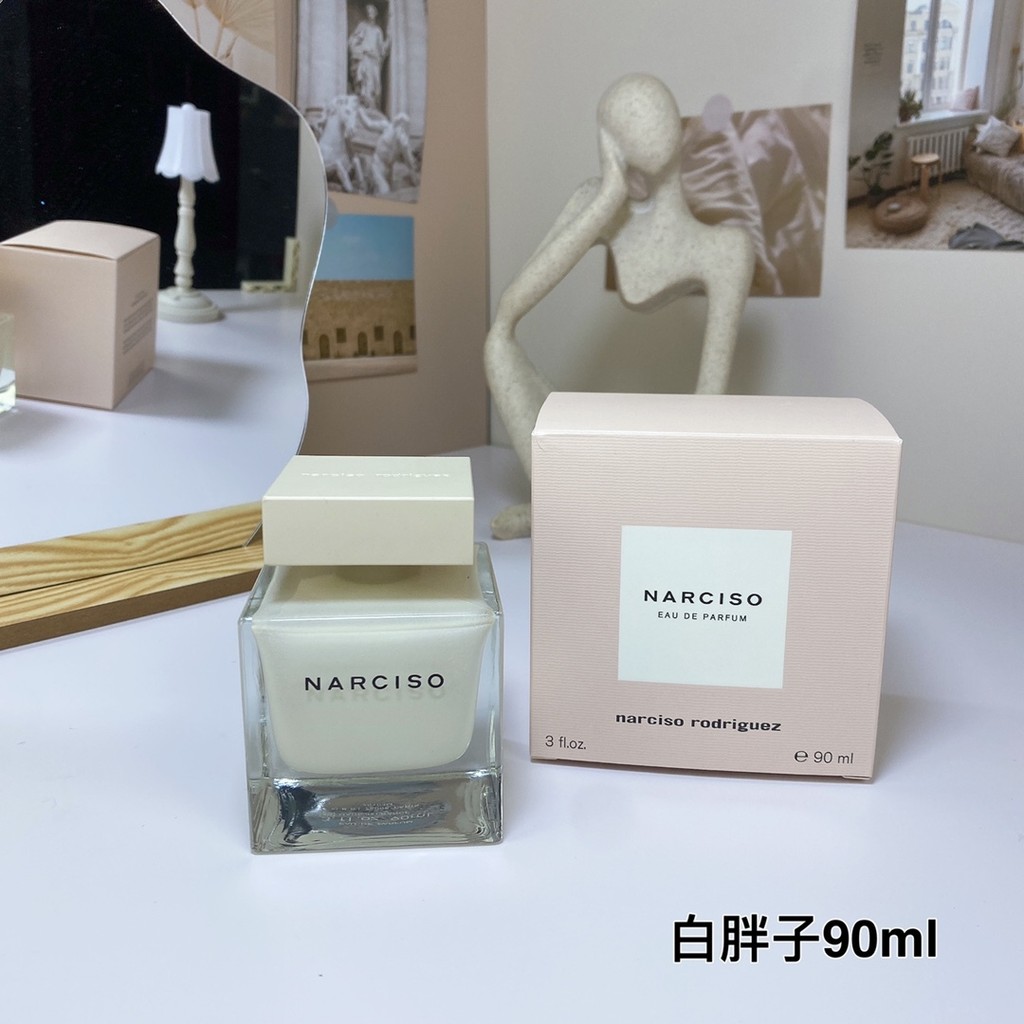 Bắn thật❤ 55narciso Rodriguez Narciso White Fatty 90ml Nước hoa cùng tên Narciso Rodriguez Phiên bản