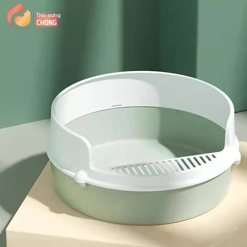Hộp Lupet bán kín, lớn, tròn, bắn, nhà vệ sinh mèo, hàng rào cao, chống cát, đồ dùng cho mèo
