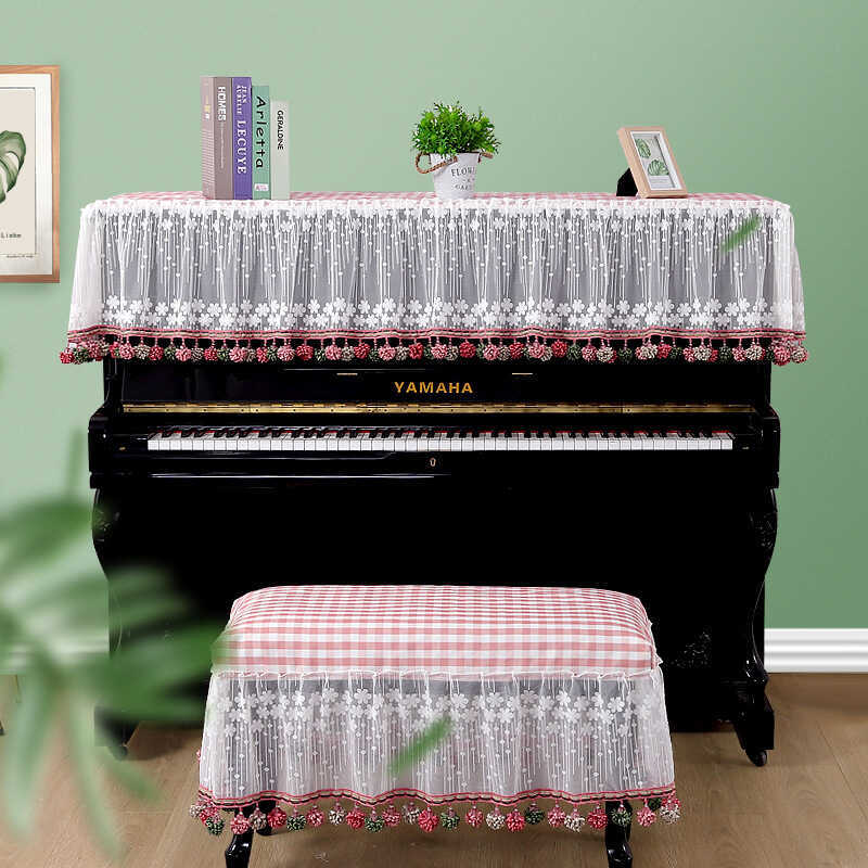 Đẹp Piano Top Cover Yamaha Piano Chống Bụi Bao Trang Trí Hộ Gia Đình Đàn Piano Phân Bao Chơi Piano C