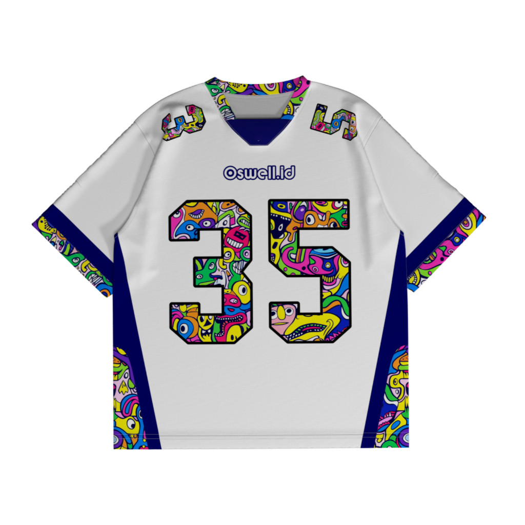 JERSEY NAMA DAN NOMOR / JERSEY NFL COLL 28 / Jersey Dạo phố / Jersey Vintage / Retro / Jersey Khúc c