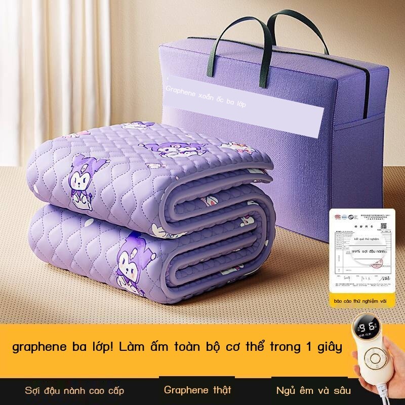 Chăn điện nệm đơn đôi điều chỉnh nhiệt độ kép 2025 đệm sưởi nước mới ký túc xá sinh viên nhà graphe