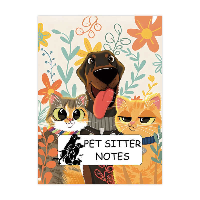 Sản phẩm mới PET SITTER NOTES PET Nanny Notebook PET Thông tin Ghi sách Tóc thẳng