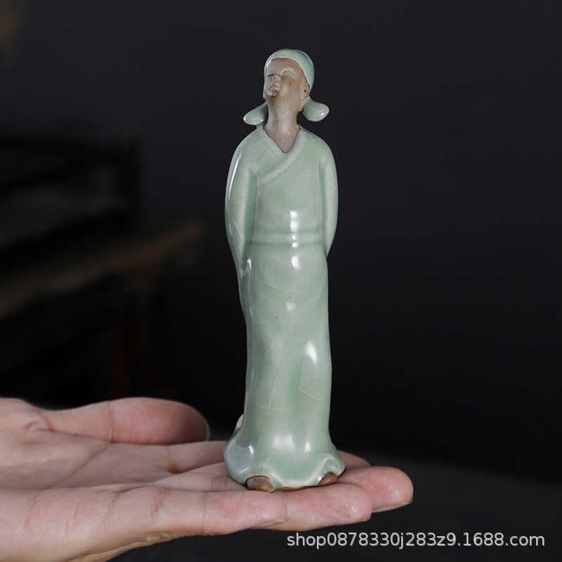 Lý Bai Mochizuki Nhân Vật Lịch Sử Hoa Thú Cưng Trà Đồ Trang Trí Thú Cưng Cây Cảnh Rockery Bể Cá Cảnh