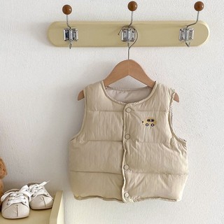 Áo khoác ngoài chần bông cho bé dành cho nam và nữ quần áo trẻ em áo sơ sinh vest vest ấm áp