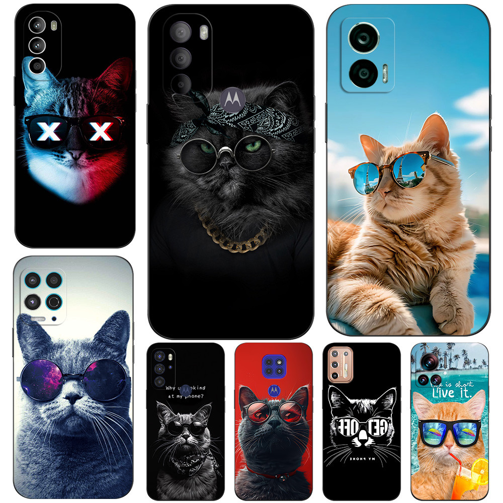 Ốp Lưng Cho Motorola Moto E6 PLAY Plus E6S E6I Vỏ Điện Thoại Silicon Mềm Đen Tpu Ngộ nghĩnh Kính Mát