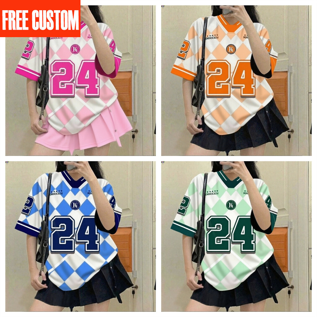 Váy polo NFL Edition chất liệu cao cấp, phong cách street style unisex tay ngắn, in số NFL, size rộn