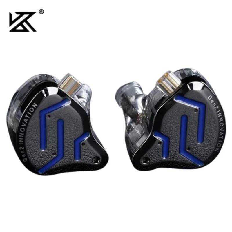 KZ ZSN PRO 2 Tai nghe có dây 1BA + 1DD HiFi Stereo Bass Âm nhạc Tai nghe kim loại Sân khấu Màn hình 