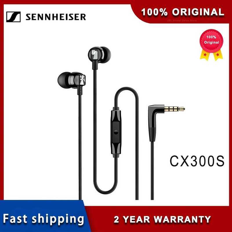 Sennher CX300S Tai nghe Bass nguyên chất có dây Tai nghe âm thanh nổi Tai nghe thể thao Tai nghe khô