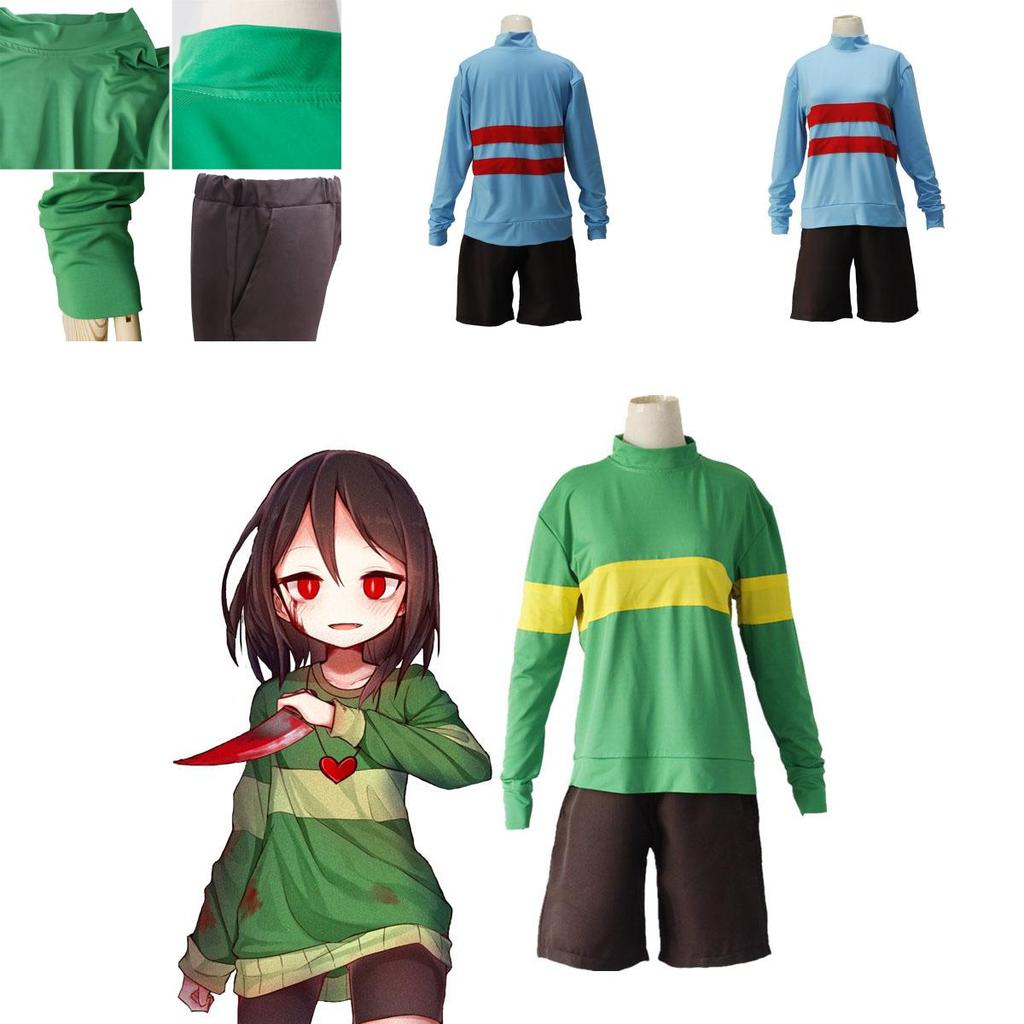 Frisk Undertale Đa Năng Chara Cosplay Trang Phục Lý Tưởng Cho Halloween Comiccon Và Các Bữa Tiệc