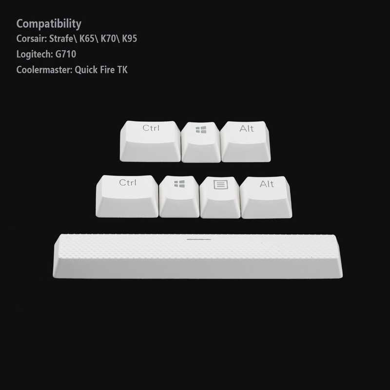 Độc Đáo Sấm 6u Tàu Không Gian 6.5u Không Gian Mờ Keycap Bàn Phím Cơ 8 Phím Bổ Sung pbt Keycap Hai Mà