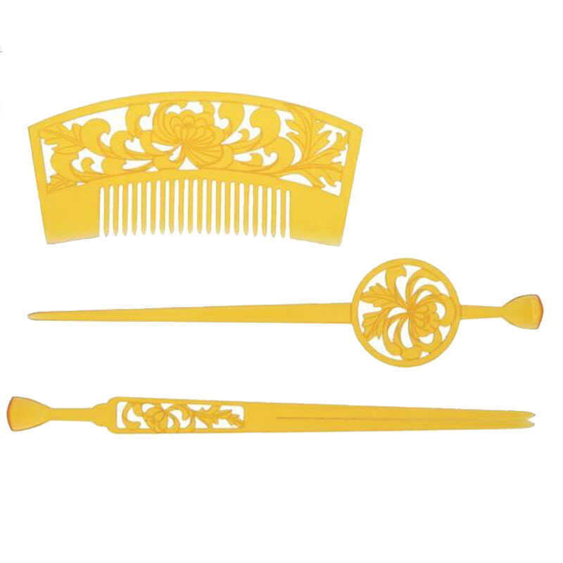 Bộ kẹp tóc Oiran phong cách Nhật Bản Bộ kẹp tóc cổ Acrylic