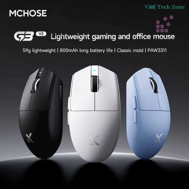 MCHOSE G3 V2/V2 Pro Chuột Gaming Chuột Không Dây Tri-mode | Nguyên bản