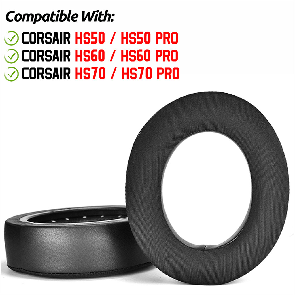 Dành Cho Corsair HS50 HS60 HS70 HS50Pro HS60Pro HS70Pro Tai Nghe Làm MátGel Earpads Đệm Bọt Biển Tai