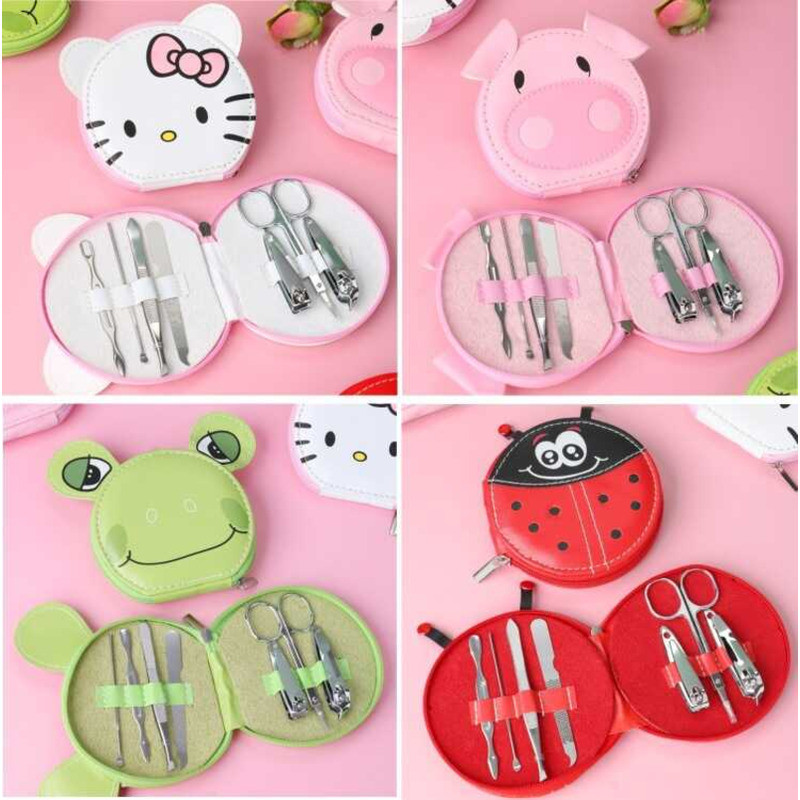 Phim hoạt hình Piggy Nail Clipper Set Nail Polish Ếch Beetle Pattern Nail Clipper Beauty Nail Clippe