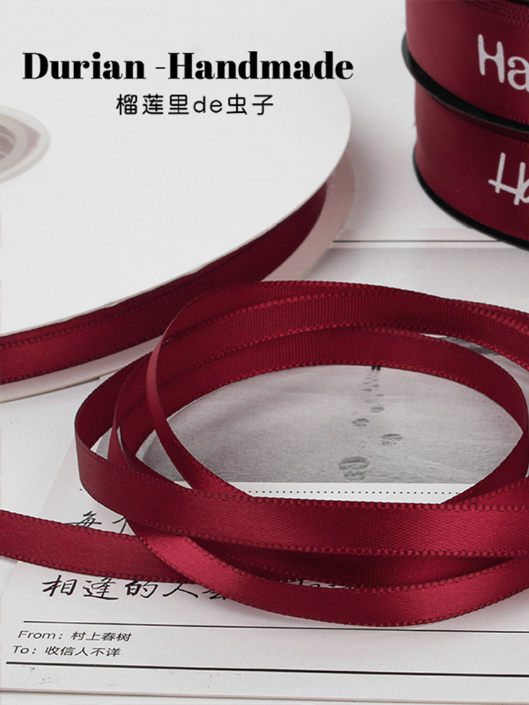 Rượu Vang Ruy Băng Đỏ Hoa Hộp Quà Trang Trí Ruy Băng Quà Tặng Sinh Nhật Bánh Gói Ruy Băng Cưới Đỏ Vả