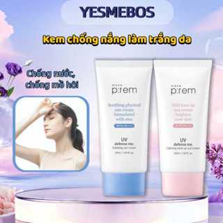  Kem Chống Nắng Vật Lý Make P:rem UV Defense Me Calming Sun Cream SPF50+ Kiềm Dầu Thuần Chay 50ml 
