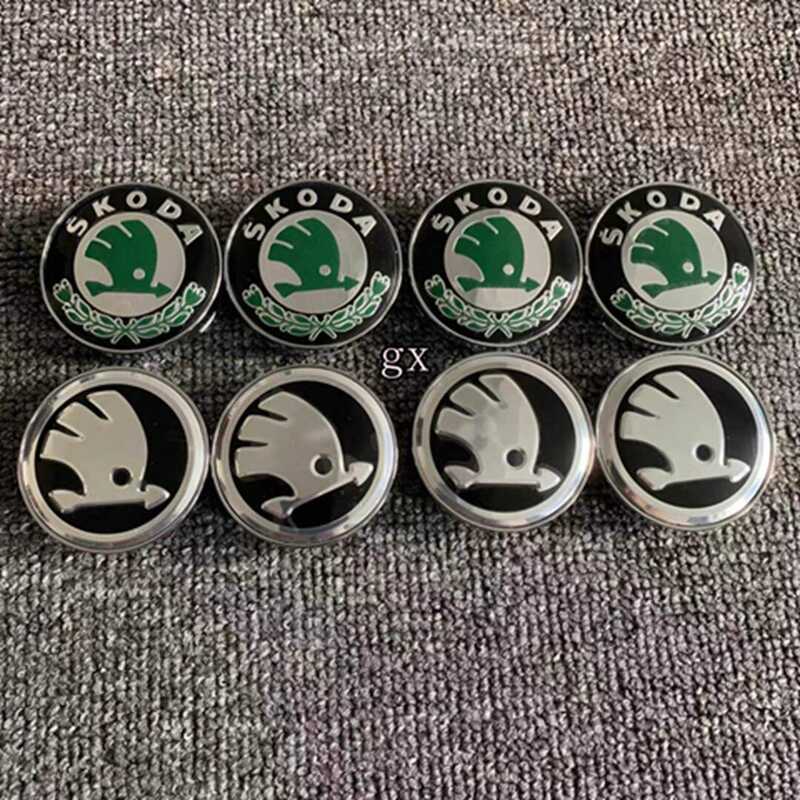 Thích Hợp Cho Skoda Hub Bao Thích Hợp Cho Xe Volkswagen Audi Skoda Bánh Xe Nắp Lốp Trung Tâm Lỗ Logo
