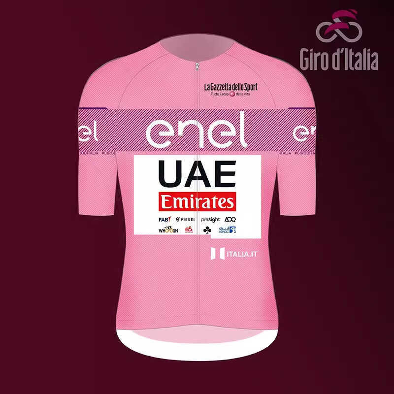 Áo Jersey Xe Đạp Tour de France Màu Hồng, Thiết Kế Áo Sơ Mi Ngắn Tay Cho Nam và Nữ