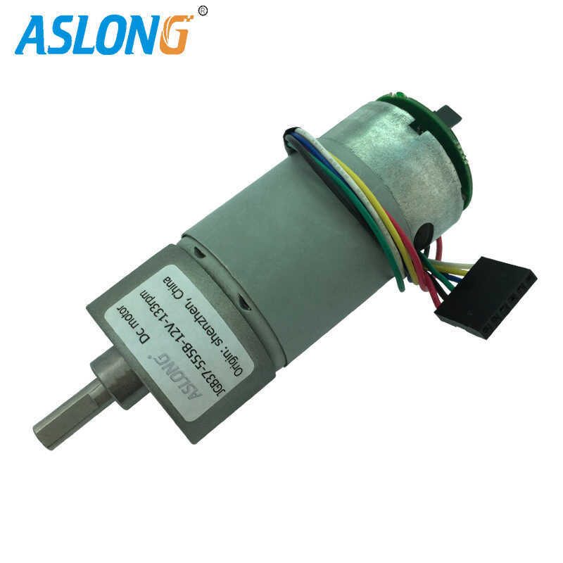 JGB37-555B Bộ mã hóa Hall DC Gear Điện áp động cơ 12V Tốc độ 640rp00 vòng / phút200