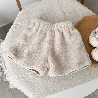 Quần short sherpa cho bé gái, quần bốt nhung lông, quần thường ngày dày dặn cho bé
