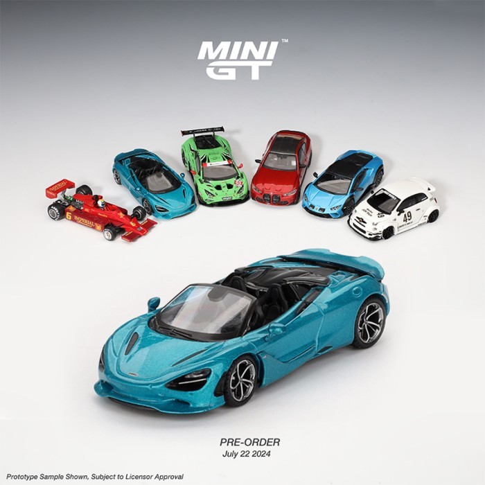 MINI GT 1: 64 McLaren McLaren McLaren McLaren 750S Mẫu xe hợp kim nhện mui trần
