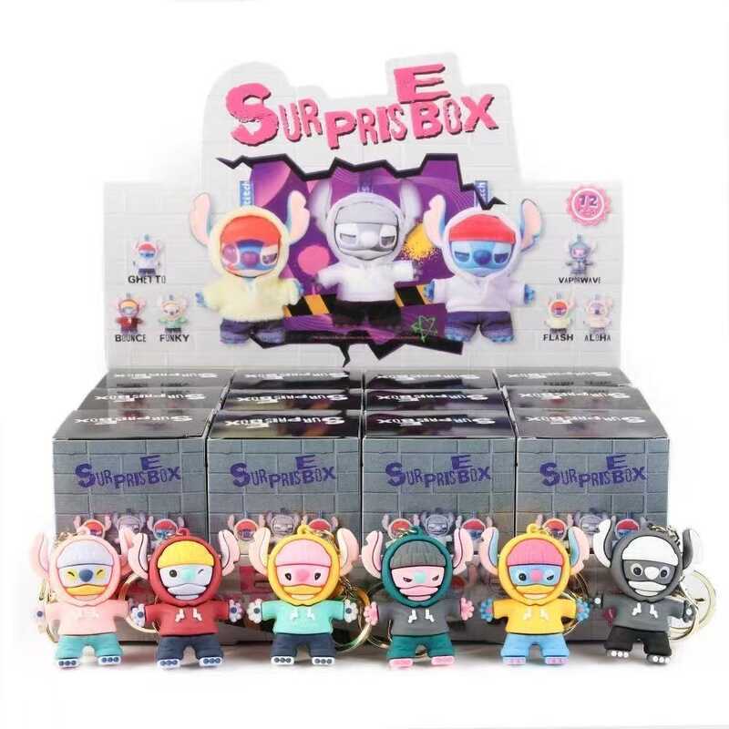 Stitch Mystery Box Stitch Mystery Box GenZ Street Series Vinyl Sang Trọng Mặt Dây Chuyền Chìa Khóa X
